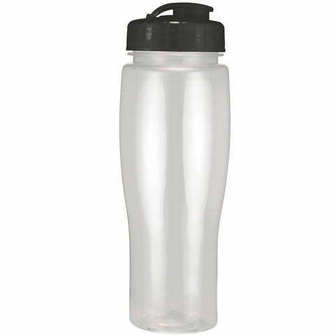 24 Oz. Contour Translucent Bottle w/ Flip Top Lid