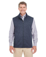 DEVON AND JONES Men's Newbury Mélange Fleece Vest