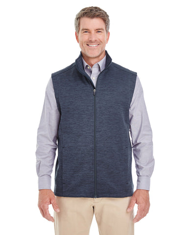 DEVON AND JONES Men's Newbury Mélange Fleece Vest