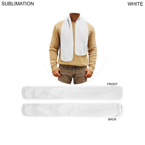 48 Hr Quick Ship - Ultra Soft and Smooth Microfleece Scarf, 6x50, Sublimated BOTH sides