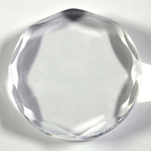 Scalloped Edge Round Paperweight 4 Color Process Award (4")