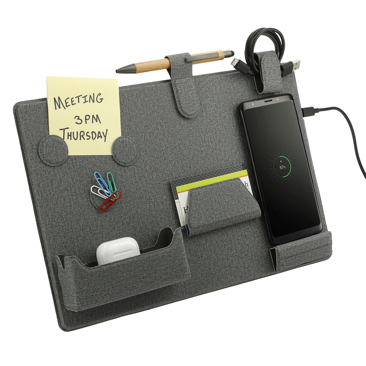 MagClick Fast Wireless Charging Desk Organizer