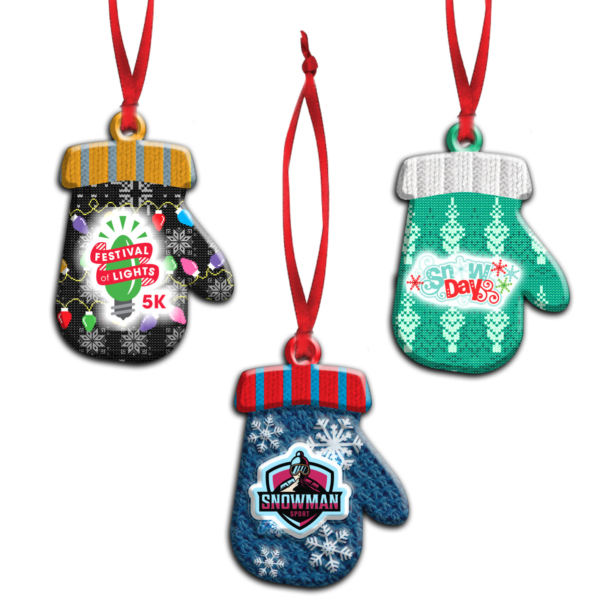 Knit Mitten Ornament (Realism), MADE IN CANADA