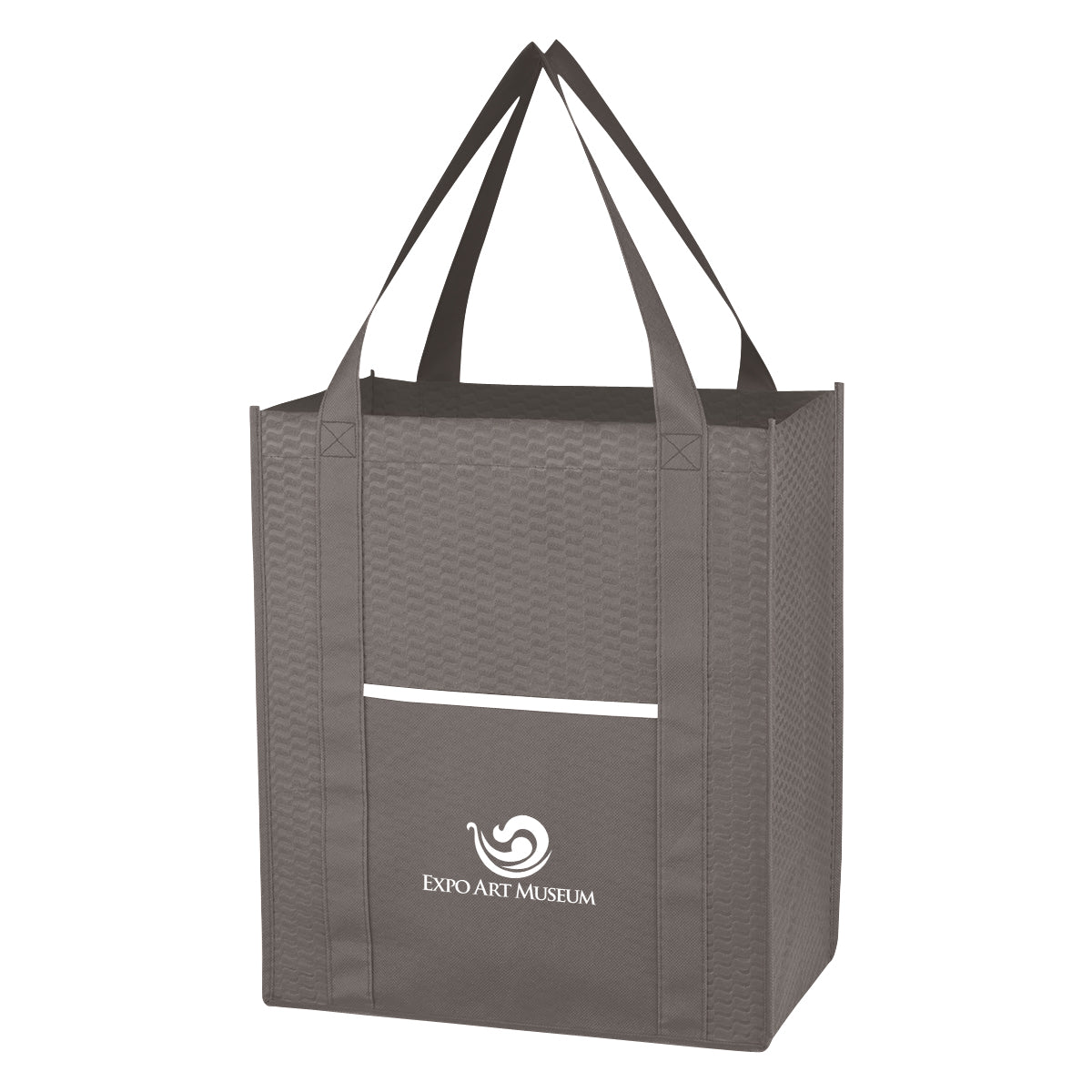 Non-woven Wave Shopper Tote Bag