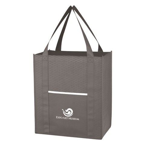 Non-woven Wave Shopper Tote Bag