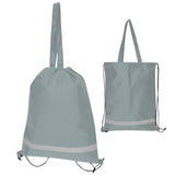 Double Feature Non-woven Drawstring Tote Bag