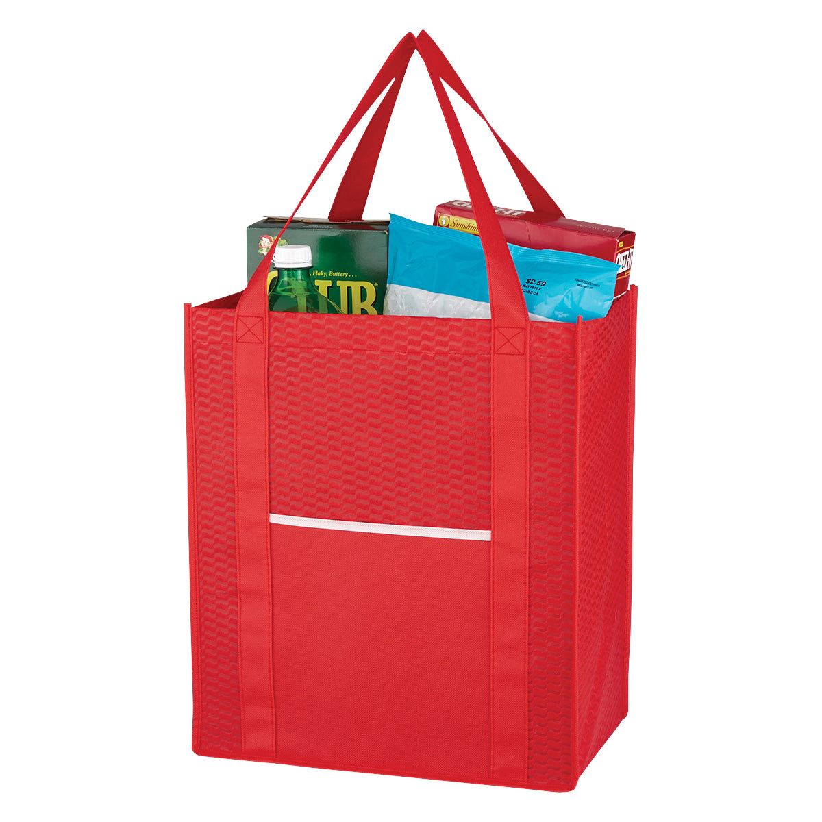 Non-woven Wave Shopper Tote Bag