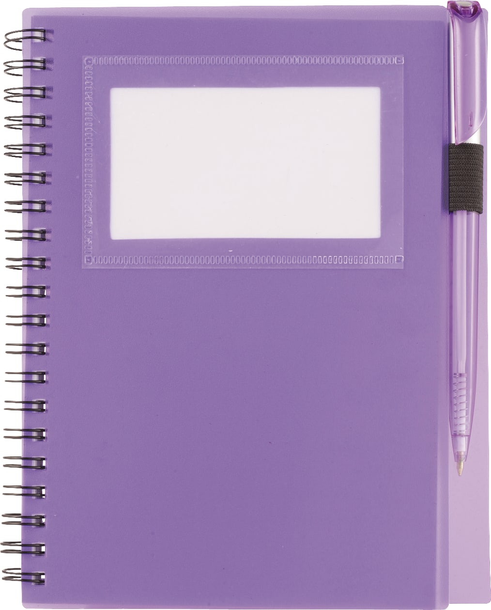 5.5" x 7" FSC Mix Star Spiral Notebook with Pen
