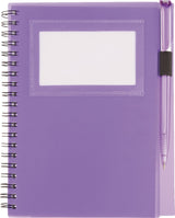 5.5" x 7" FSC Mix Star Spiral Notebook with Pen
