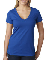 NEXT LEVEL APPAREL Ladies' CVC Deep V-Neck T-Shirt
