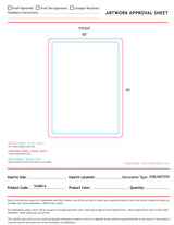 48 Hr Quick Ship - Sherpa Faux Wool Lined Micro Mink Throw, 60x80, Sublimated Edge to Edge 1 side