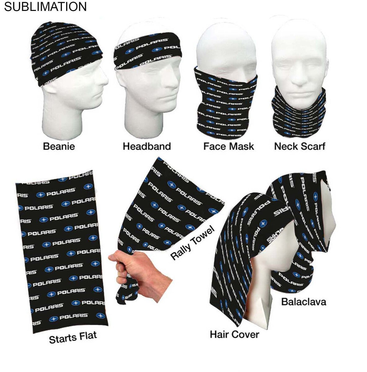 Sublimated Multifunction 2-Ply Tubular WINTER Headwear (Fandanna Bandanna)