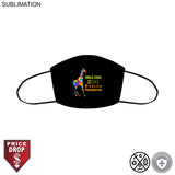 72 Hr Fast Ship - Sublimated 2ply Antimicrobial Cloth Face mask available in EVERY COLOR