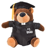 Graduation Plush - 6" Bizzie Beaver w/Gown & Cap