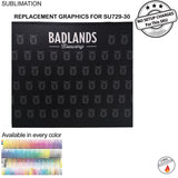 Replacement Full Color Graphics for 10' Wide Display, Media Wall, Backdrop SU729-30, NO SETUP CHARGE