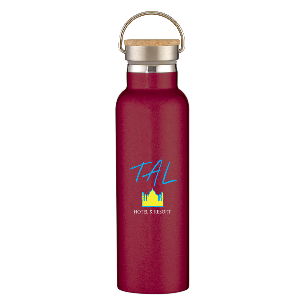 21 Oz. Liberty Stainless Steel Bottle With Wood Lid