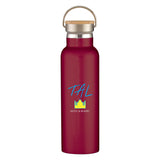 21 Oz. Liberty Stainless Steel Bottle With Wood Lid