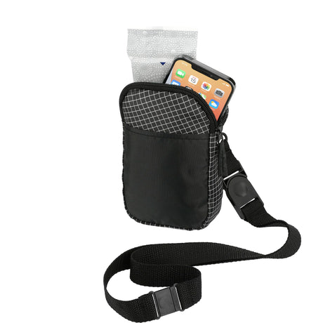 Grid Lanyard Phone Pouch
