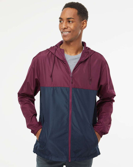 Independent Trading Co. Unisex Lightweight Windbreaker Full-Zip Jacket