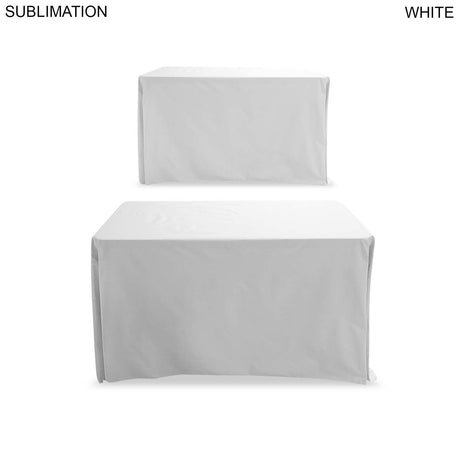24 Hr Express Ship - Sublimated Table Cloth for 4' table, Drape style, 4 sided, Closed Back