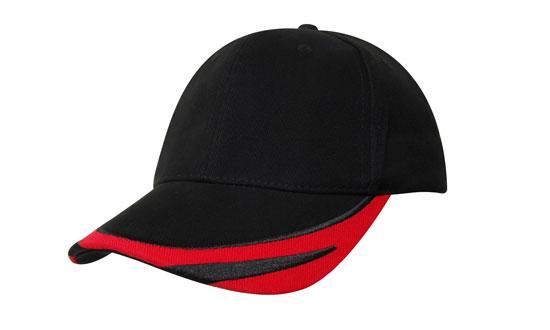 Brushed Heavy Cotton Cap w/Embroidered Peak Trim