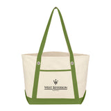 Medium Cotton Canvas Sailing Tote Bag