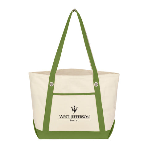 Medium Cotton Canvas Sailing Tote Bag