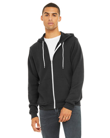 BELLA+CANVAS Unisex Sponge Fleece Full-Zip Hooded Sweatshirt
