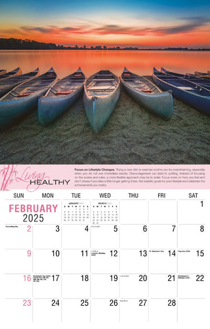 Galleria Wall Calendar 2025 Living Healthy