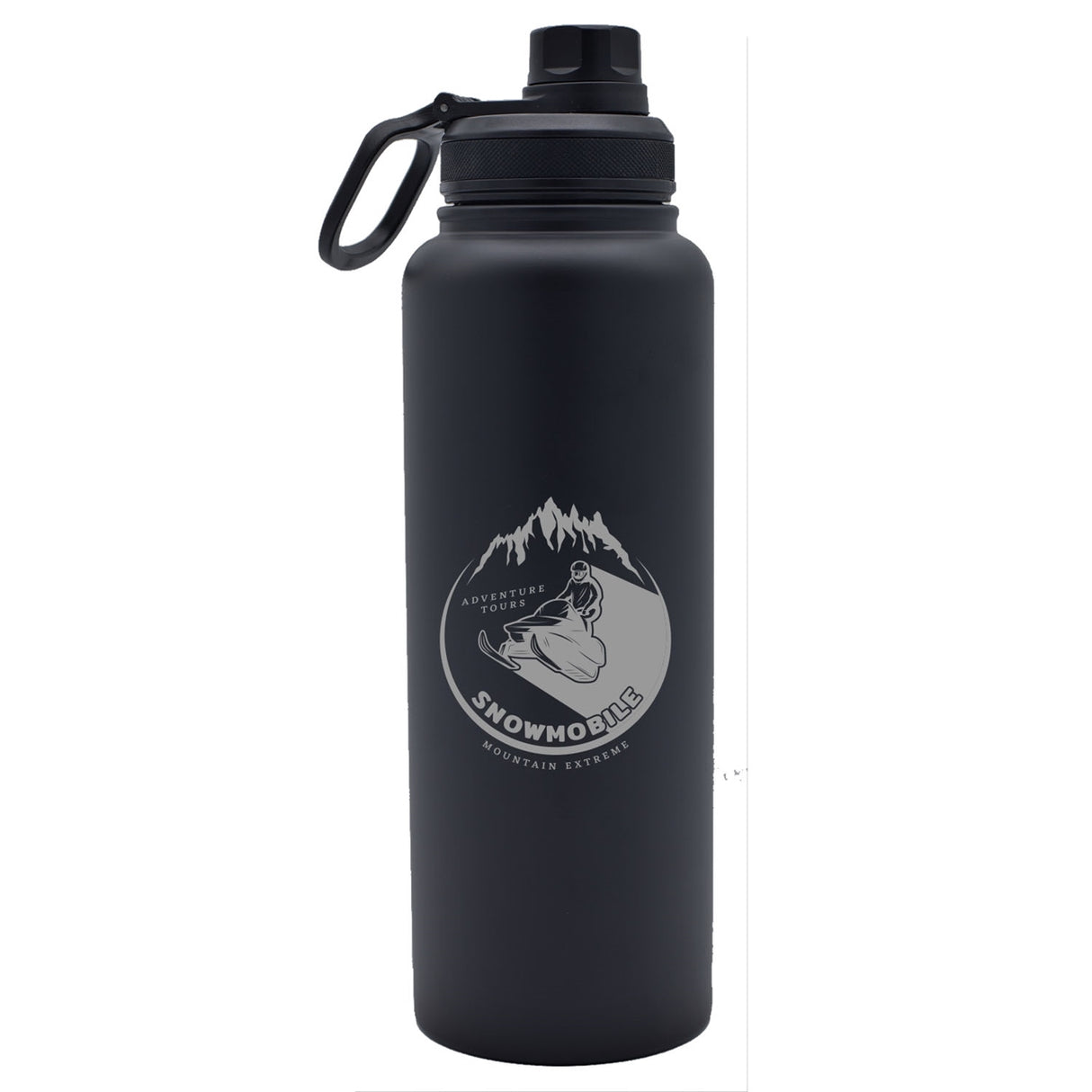 Kootenay 40oz double wall stainless steel vacuum bottle matte black