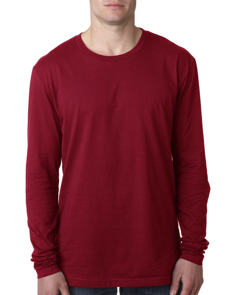 000044 NEXT LEVEL APPAREL Men's Cotton Long-Sleeve Crew