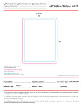 72 Hr Fast Ship - Sherpa Faux Wool Lined Micro Mink Throw, 60x80, Sublimated Edge to Edge 1 side