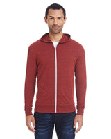 000236 THREADFAST Unisex Triblend Full-Zip Light Hoodie
