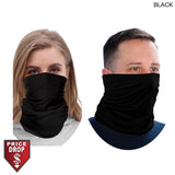 Discounted Full color Transfer BEST VALUE Seamless Black Neck Gaiter (In stock, Fast production)