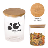 Glass Container With Bamboo Lid