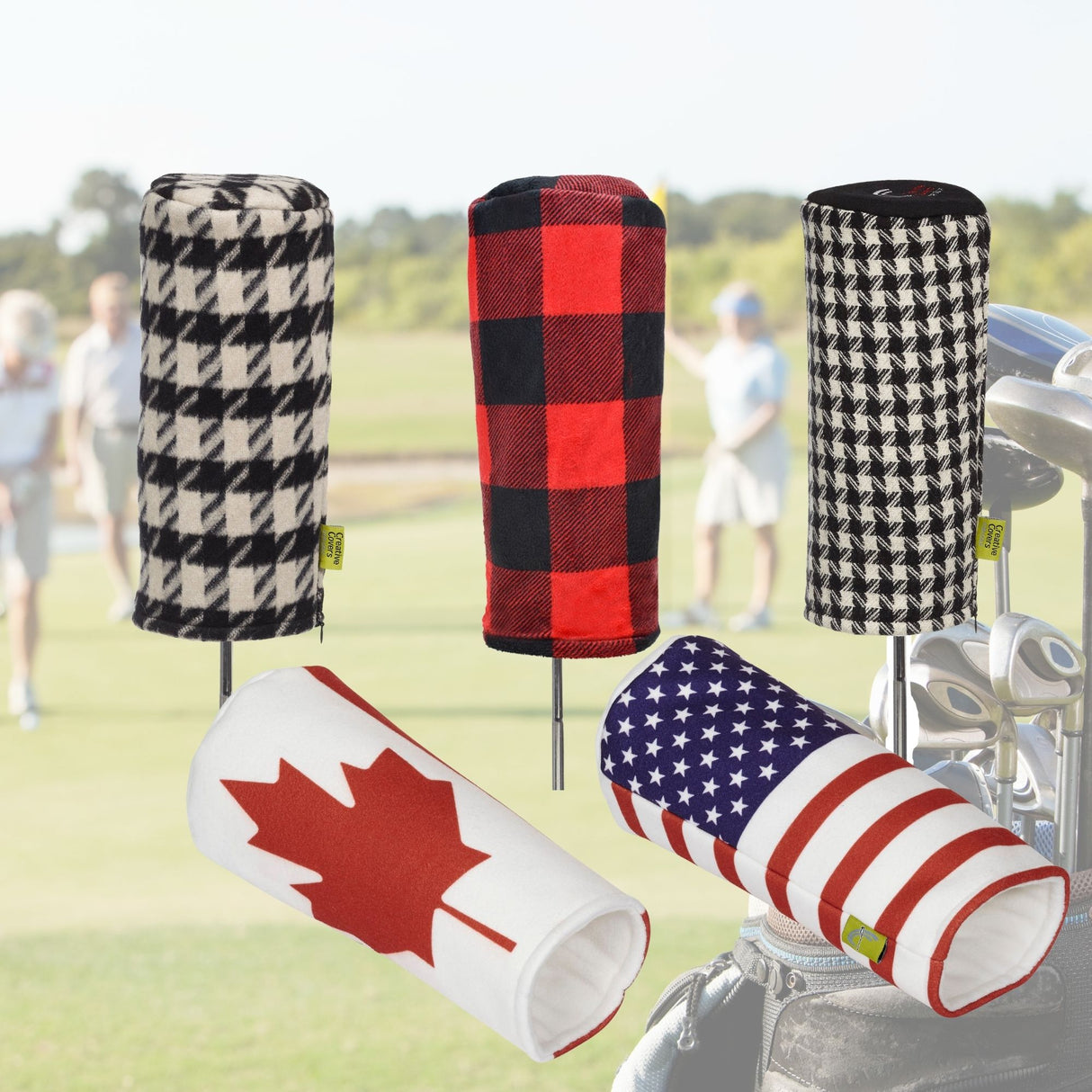 Woolies Buffalo Check Pattern Driver Cover for Golf Clearance