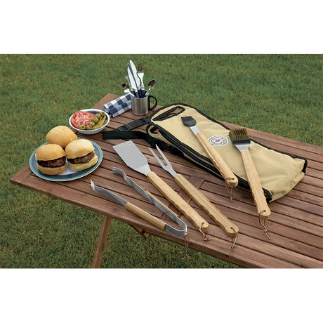 5 Piece Bamboo BBQ Set
