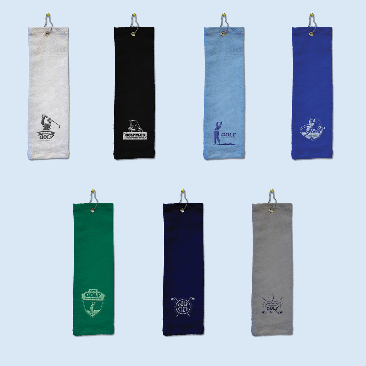 100% Cotton Velour Golf Towel 16"X18"