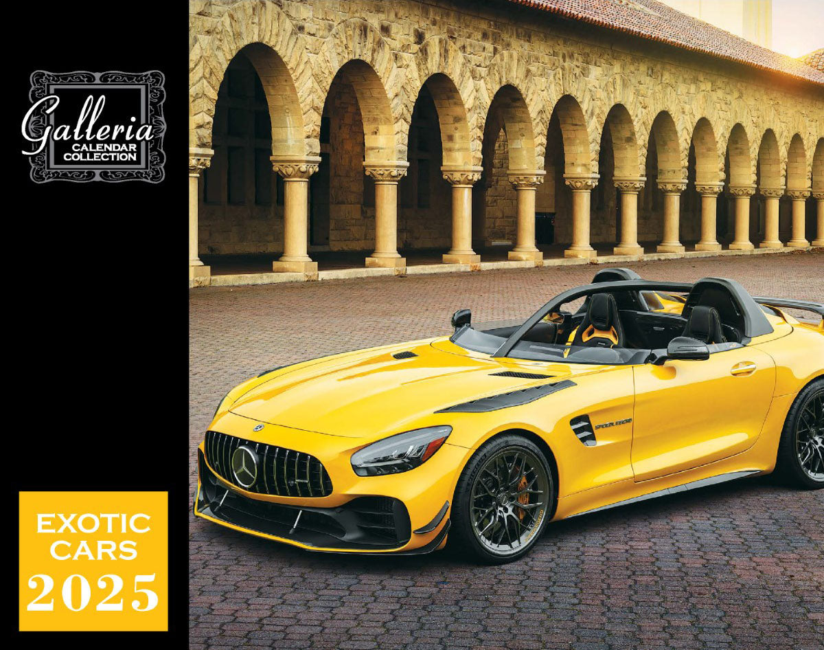 Galleria Wall Calendar 2025 Exotic Cars Eng.