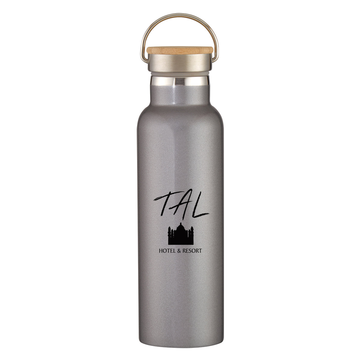 21 Oz. Liberty Stainless Steel Bottle With Wood Lid