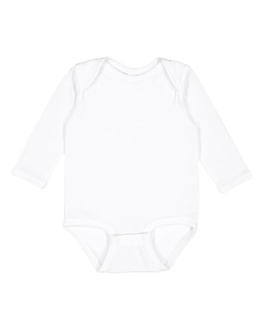 Rabbit Skins Infant Fine Jersey Long Sleeve Bodysuit