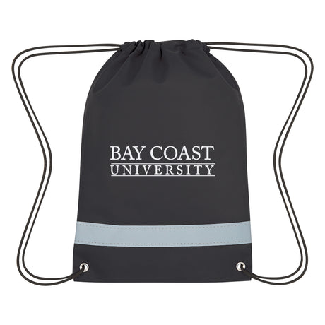 Lil' Bit Reflective Non-woven Drawstring Bag