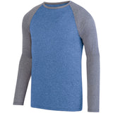 Kinergy Two Color Long Sleeve Raglan Tee