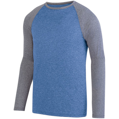 Kinergy Two Color Long Sleeve Raglan Tee