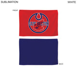 Colored Microfiber Dri-Lite Terry Rally, Sports, Skate Towel, 12x18 Sublimated Edge to Edge 2 sides
