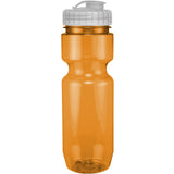 22 Oz. Translucent Bike Bottle w/ Flip Top Lid