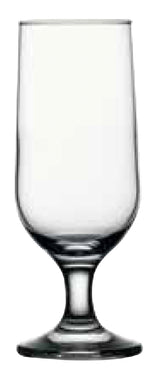 Capri 12oz stemmed beer clear glass