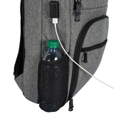 Heathered Rfid Laptop Backpack & Briefcase
