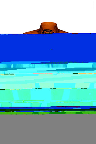 Ladies Cotton Blend Twill Long Sleeve Shirt (ORANGE) (XS-3XL)