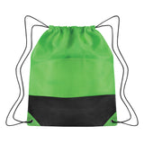 Non-woven Two-tone Drawstring Sports Pack